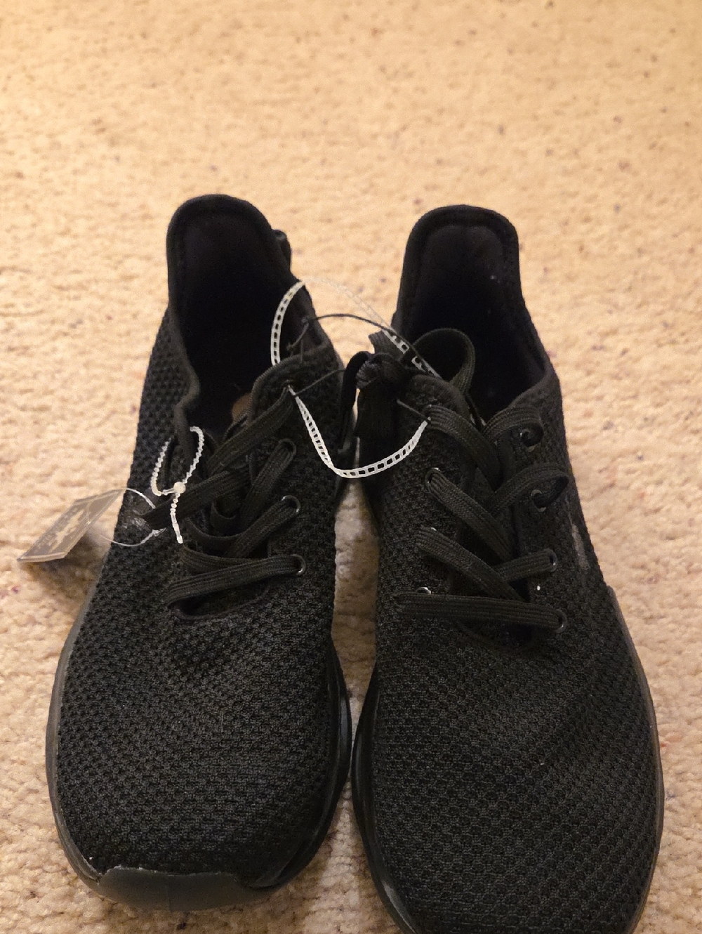 Beverly Hills Polo Club Men's Black Knit Lace-Up Sneakers